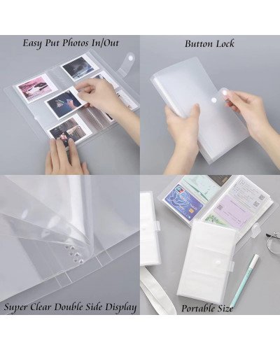 Instax Mini Film Transparent Photo Book Album 120 Pockets for Fujifilm Instax Film 7/8/9/10/11/12/Evo Instax Mini Film Transparent Photo Book Album 120 Pockets for Fujifilm Instax Film 7/8/9/10/11/12/Evo