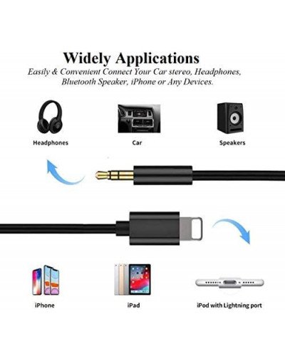 TRS-to-Lightning 3.5mm Adapter Audio Cable 1M