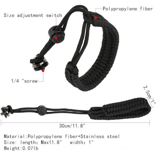 Camera Wrist Strap Lanyard Adjustable Nylon Hand Wrist Straps for DJI Osmo Pocket 3 and Camera