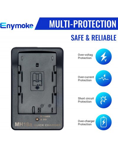 MH-18a Battery Quick Charger for Compatible with Nikon EN-EL3 EN-EL3e