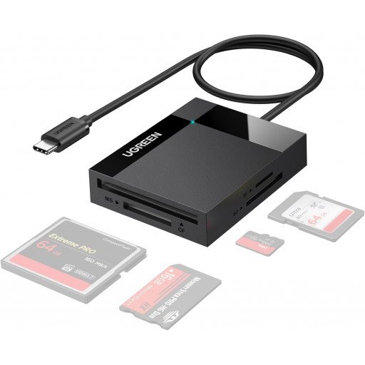 UGREEN 4in1 USB-C Card Reader For SD/TF/CF/MS Quad Card Reading