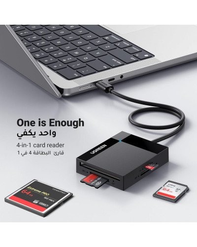UGREEN 4in1 USB-C Card Reader For SD/TF/CF/MS Quad Card Reading UGREEN 4in1 USB-C Card Reader For SD/TF/CF/MS Quad Card Reading