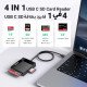 UGREEN 4in1 USB-C Card Reader For SD/TF/CF/MS Quad Card Reading UGREEN 4in1 USB-C Card Reader For SD/TF/CF/MS Quad Card Reading
