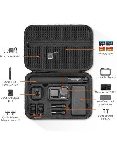 Shockproof Portable Shoulder Bag Case for DJI Osmo Action 3/4/5 Pro