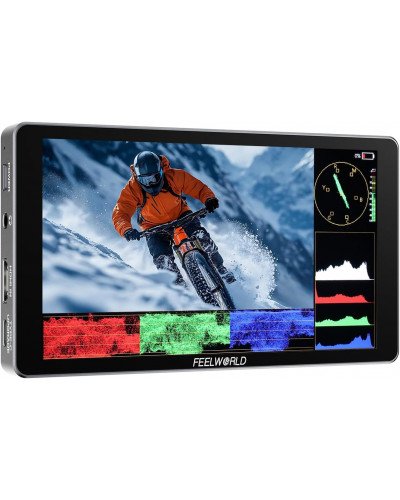 FeelWorld P6XL 6" 1200nit On-Camera Field Monitor with Built-In Battery