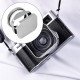 Square Metal Lens Hoods Lens Caps for FUJIFILM X100 Series X100/X100V/X100VI/X100F/X100S/X100T With MC UV Filter 49mm (Silver)