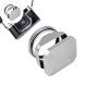 Square Metal Lens Hoods Lens Caps for FUJIFILM X100 Series X100/X100V/X100VI/X100F/X100S/X100T (Silver)