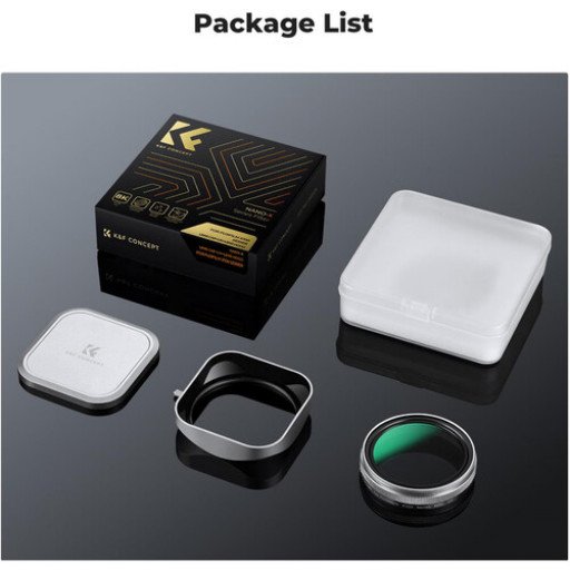 K&F Concept Nano-X MCUV Filter, Hood, and Cap for FUJIFILM X100 Series (Silver)