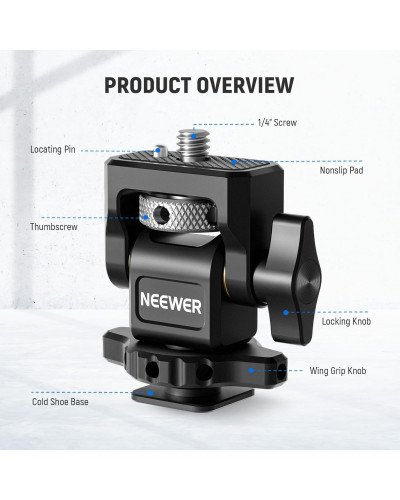 NEEWER MA006 Field Monitor Holder with Cold Shoe Mount