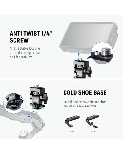 NEEWER MA006 Field Monitor Holder with Cold Shoe Mount