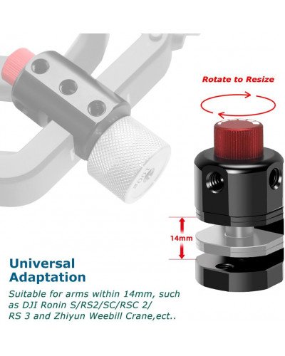 Gimbal Counterweight Clip with 7x1/4 Threaded Holes for DJI Ronin S for Zhiyun Crane Gimbal Counterweight Clip with 7x1/4 Threaded Holes for DJI Ronin S for Zhiyun Crane