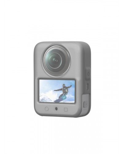 Silicone Case Anti-Scratch Shockproof Full Body For DJI Osmo 360 (Gray)