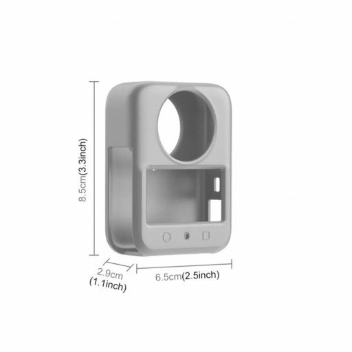 Silicone Case Anti-Scratch Shockproof Full Body For DJI Osmo 360 (Gray)