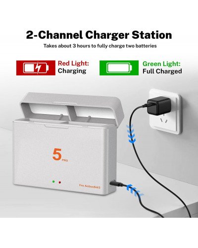 Battery Charger for DJI Osmo 360/ Action 5Pro/4/3