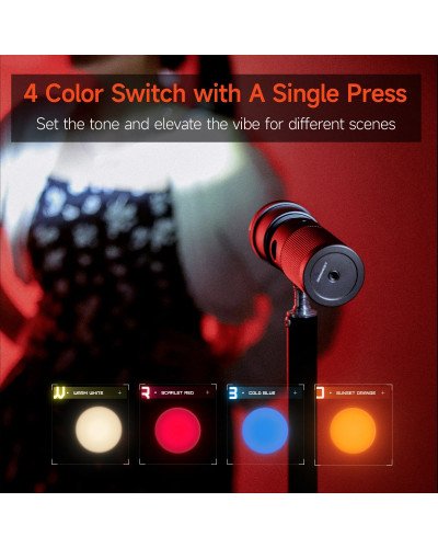 PHOTOOLEX x AMBITFUL 10W Flash Light Photography Spotlight Four Colors