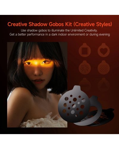 PHOTOOLEX x AMBITFUL 10W Flash Light Photography Spotlight Four Colors