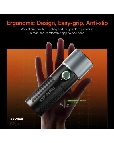 PHOTOOLEX x AMBITFUL 10W Flash Light Photography Spotlight Four Colors