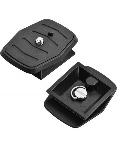 Quick Release Plate Tripod Head Made of ABS Plastic for All Cameras with 1/4 Inch Tripod Thread