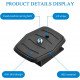 Quick Release Plate Tripod Head Made of ABS Plastic for All Cameras with 1/4 Inch Tripod Thread