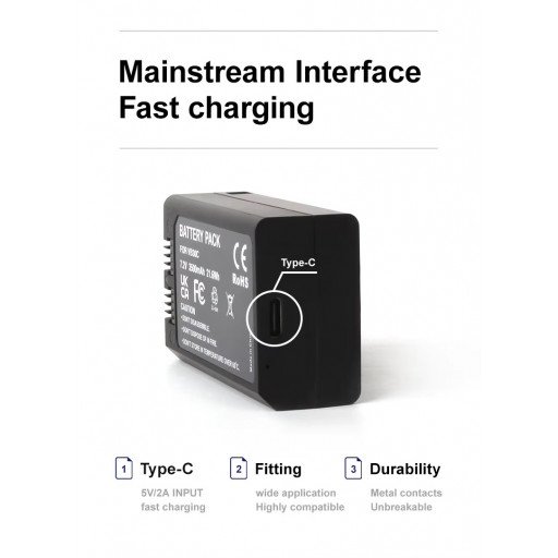 VB30C Battery Pack for Godox V1/V1PRO/V860Ⅱ/V850Ⅱ Camera Speedlite Flash