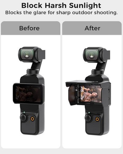 Screen Sun Hood Cover Foldable Gimbal Screen Protective for DJI Osmo Pocket 3