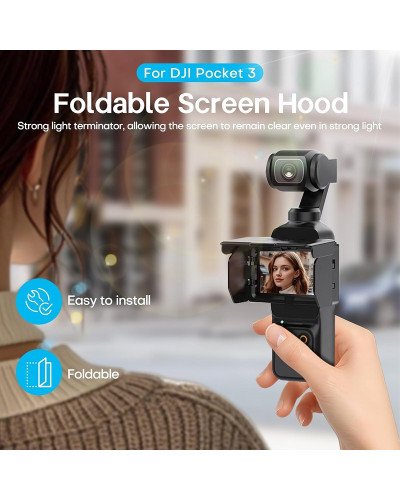 Screen Sun Hood Cover Foldable Gimbal Screen Protective for DJI Osmo Pocket 3