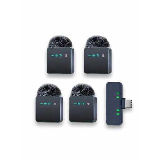 4in1 Wireless Lavalier Microphone System (Type-C)