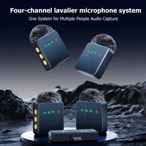 4in1 Wireless Lavalier Microphone System (Type-C)