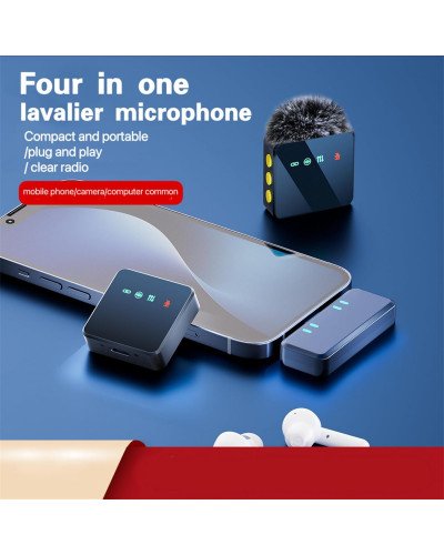 4in1 Wireless Lavalier Microphone System (Type-C)