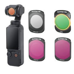 4in1 Camera Lens Magnetic Metal Filter UV CPL ND32 ND64 for DJI Osmo Pocket 3/4