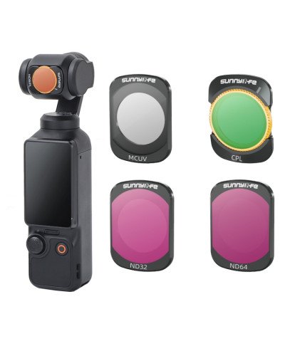 4in1 Camera Lens Magnetic Metal Filter UV CPL ND32 ND64 for DJI Osmo Pocket 3
