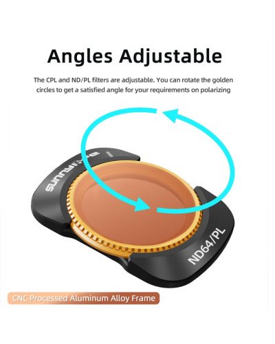 4in1 Camera Lens Magnetic Metal Filter UV CPL ND32 ND64 for DJI Osmo Pocket 3