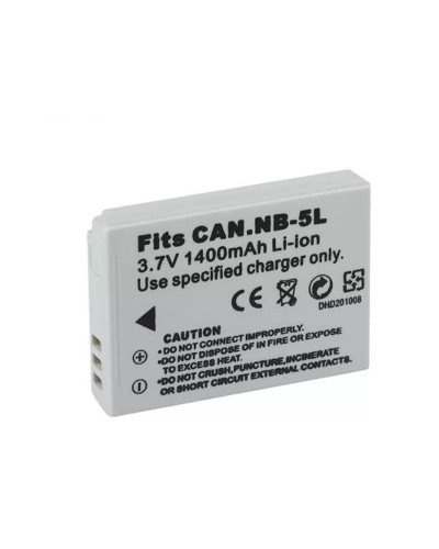 NB-5L Replacement LI-ON Digital Camera Battery 1400mAh