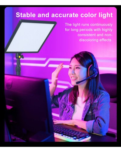 NiceFoto ES-200A Gaming lamp Bi-color COB LED Video Light Live-streaming