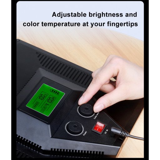 NiceFoto ES-200A Gaming lamp Bi-color COB LED Video Light Live-streaming