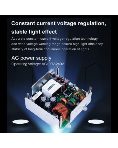 LV-2000A NiceFoto 200W Bi-color COB LED Video Light Live-streaming