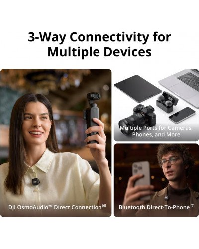 DJI Mic 3 2-Person Compact Wireless Microphone System/Recorder for Camera & Smartphone