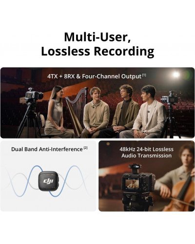 DJI Mic 3 2-Person Compact Wireless Microphone System/Recorder for Camera & Smartphone