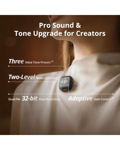 DJI Mic 3 2-Person Compact Wireless Microphone System/Recorder for Camera & Smartphone