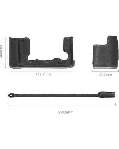 SmallRig Leather Half Case Kit for FUJIFILM X-T50 (Black)