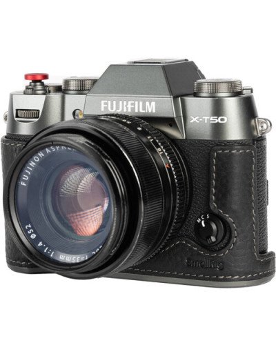 SmallRig Leather Half Case Kit for FUJIFILM X-T50 (Black)