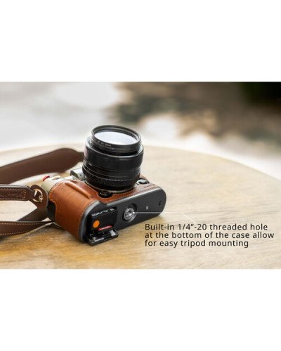 SmallRig Leather Half Case Kit for FUJIFILM X-T50 (Black)