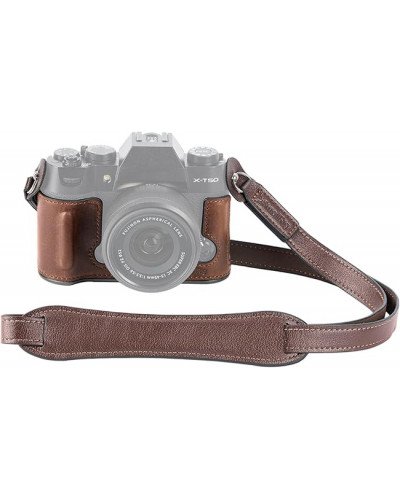 SmallRig Leather Half Case Kit for FUJIFILM X-T50 (Brown)
