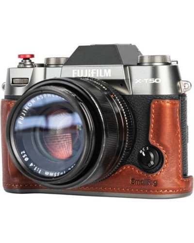 SmallRig Leather Half Case Kit for FUJIFILM X-T50 (Brown) SmallRig Leather Half Case Kit for FUJIFILM X-T50 (Brown)