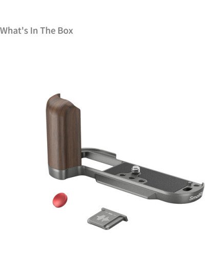 SmallRig Wooden L-Shape Grip for FUJIFILM X-T50 (Charcoal Silver)