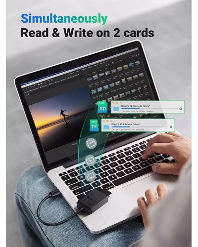 UGREEN 2-in-1 USB 3.0 SD/TF Card Reader