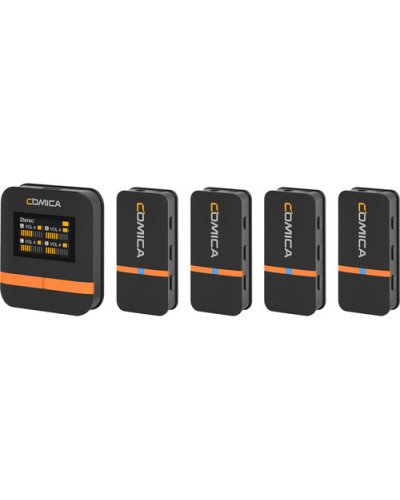COMICA Vimo Q Mini 4-Person Wireless Microphone System for Cameras & Smartphones COMICA Vimo Q Mini 4-Person Wireless Microphone System for Cameras & Smartphones