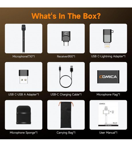 COMICA Audio Revo S Wireless Cardioid Condenser With USB-C Plug