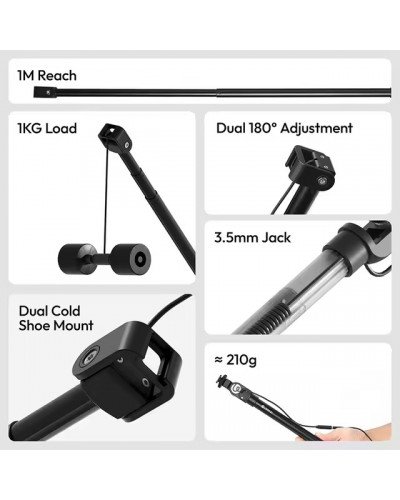 Ulanzi ZJ08 Mic Boom Pole Arm Ulanzi ZJ08 Mic Boom Pole Arm