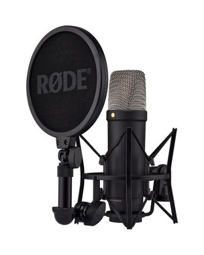 RODE NT1 5th Generation Large-Diaphragm Cardioid Condenser XLR/USB Microphone (Black)